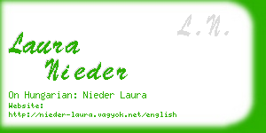 laura nieder business card